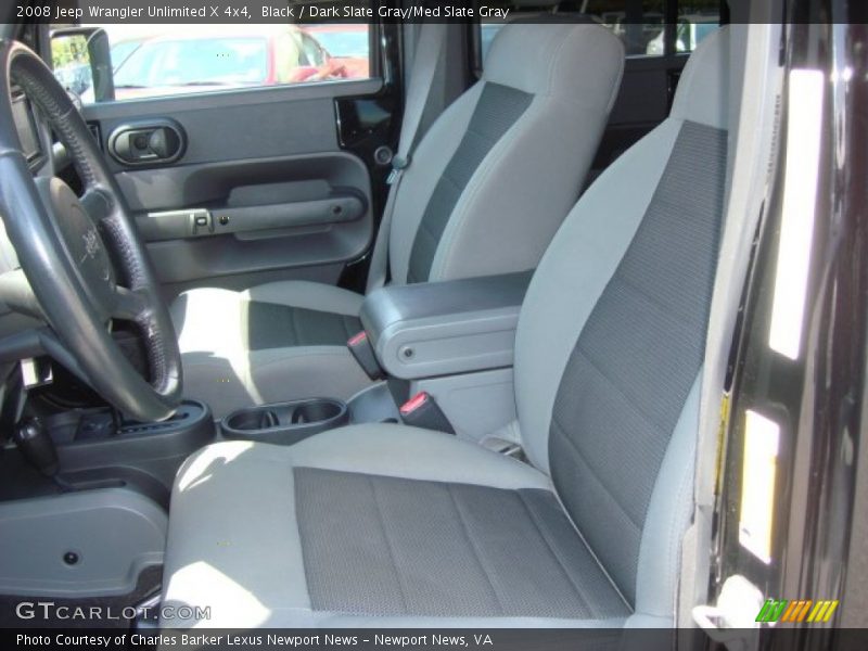 Black / Dark Slate Gray/Med Slate Gray 2008 Jeep Wrangler Unlimited X 4x4