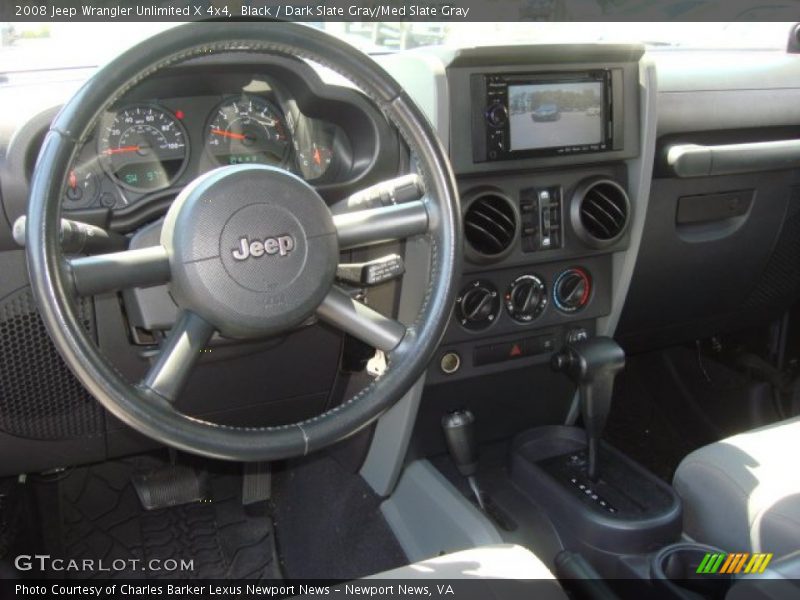 Black / Dark Slate Gray/Med Slate Gray 2008 Jeep Wrangler Unlimited X 4x4