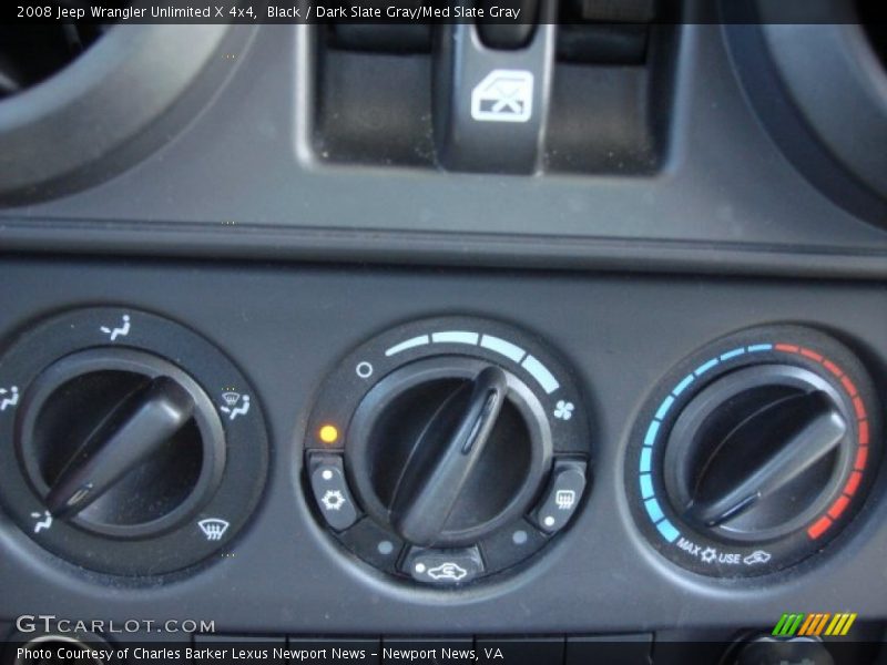 Black / Dark Slate Gray/Med Slate Gray 2008 Jeep Wrangler Unlimited X 4x4