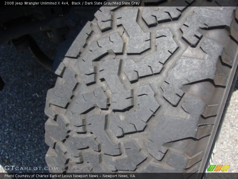 Black / Dark Slate Gray/Med Slate Gray 2008 Jeep Wrangler Unlimited X 4x4