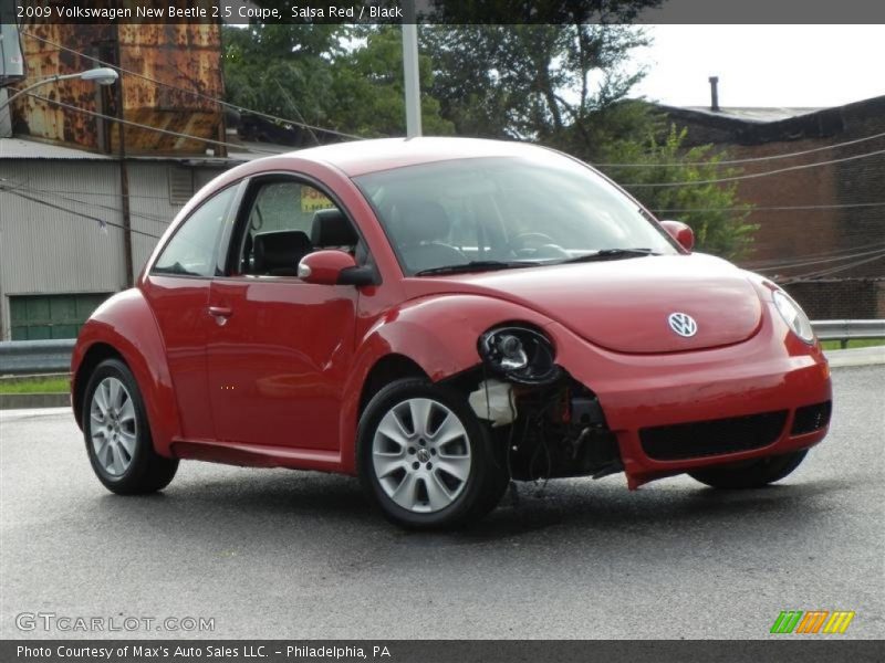 Salsa Red / Black 2009 Volkswagen New Beetle 2.5 Coupe