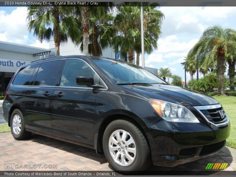Crystal Black Pearl / Gray 2010 Honda Odyssey EX-L