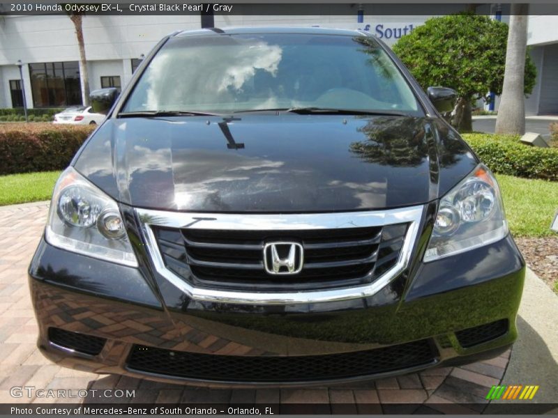 Crystal Black Pearl / Gray 2010 Honda Odyssey EX-L