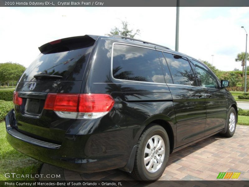 Crystal Black Pearl / Gray 2010 Honda Odyssey EX-L