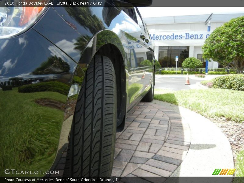 Crystal Black Pearl / Gray 2010 Honda Odyssey EX-L