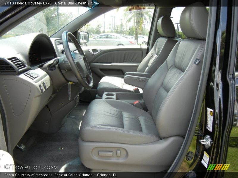 Crystal Black Pearl / Gray 2010 Honda Odyssey EX-L