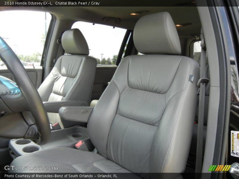 Crystal Black Pearl / Gray 2010 Honda Odyssey EX-L