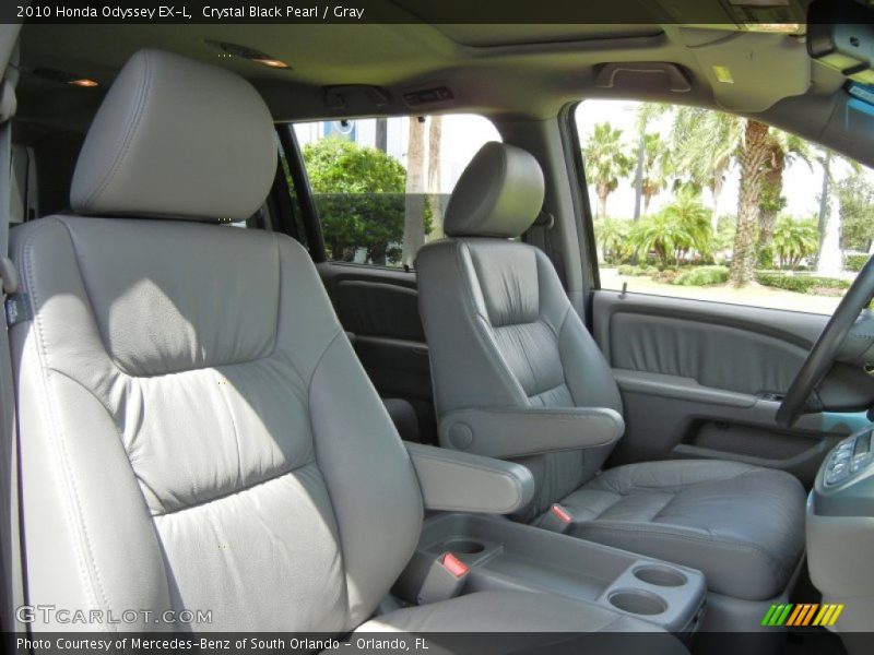 Crystal Black Pearl / Gray 2010 Honda Odyssey EX-L
