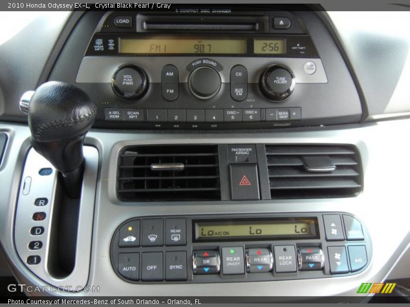 Crystal Black Pearl / Gray 2010 Honda Odyssey EX-L