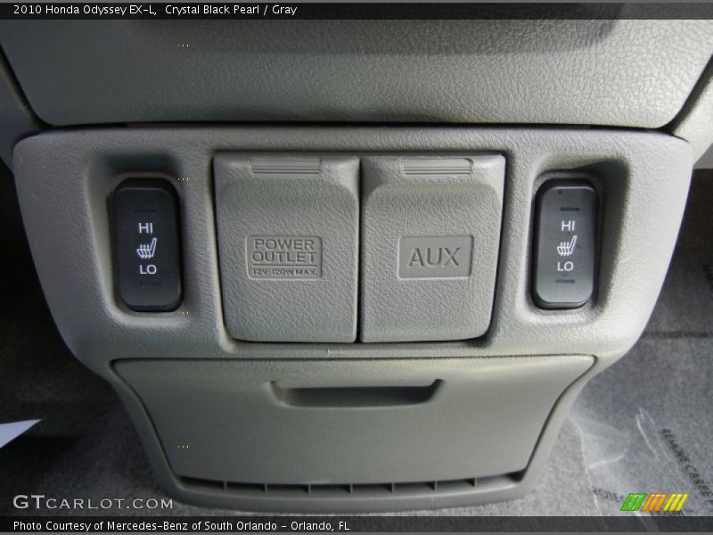 Crystal Black Pearl / Gray 2010 Honda Odyssey EX-L
