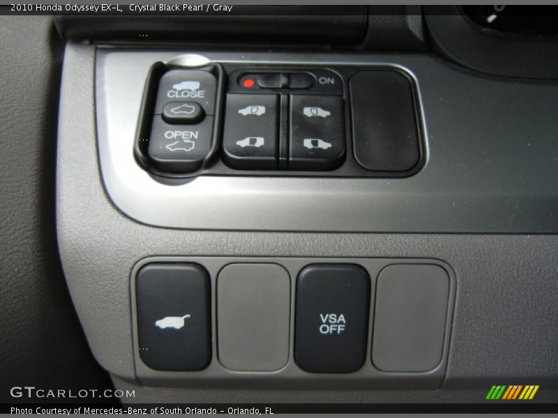 Crystal Black Pearl / Gray 2010 Honda Odyssey EX-L