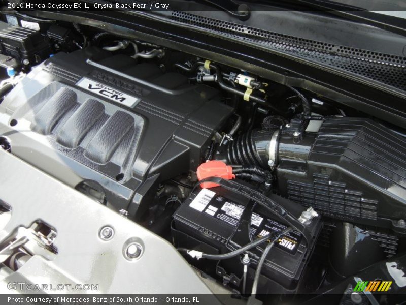 Crystal Black Pearl / Gray 2010 Honda Odyssey EX-L
