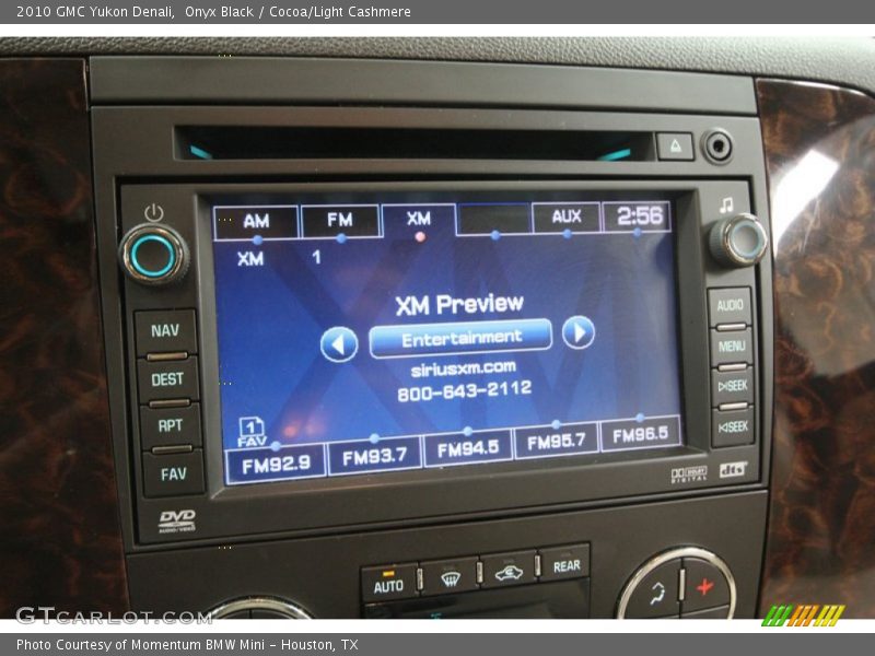 Onyx Black / Cocoa/Light Cashmere 2010 GMC Yukon Denali