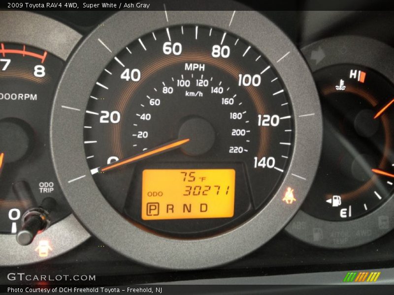 Super White / Ash Gray 2009 Toyota RAV4 4WD
