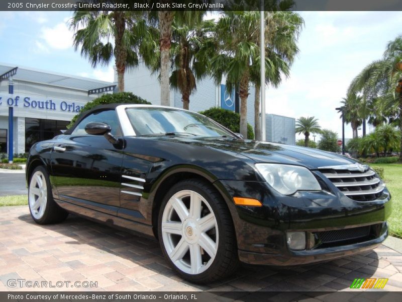Black / Dark Slate Grey/Vanilla 2005 Chrysler Crossfire Limited Roadster