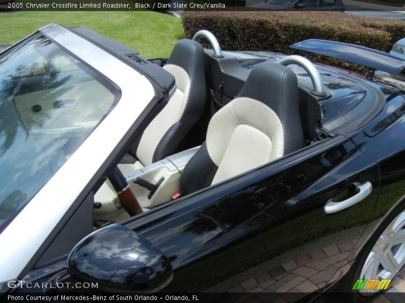 Black / Dark Slate Grey/Vanilla 2005 Chrysler Crossfire Limited Roadster
