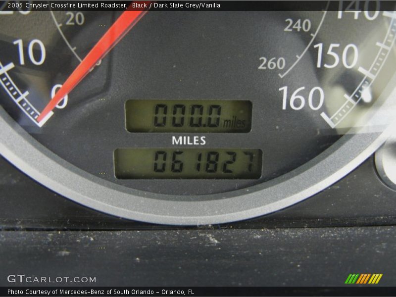 Black / Dark Slate Grey/Vanilla 2005 Chrysler Crossfire Limited Roadster