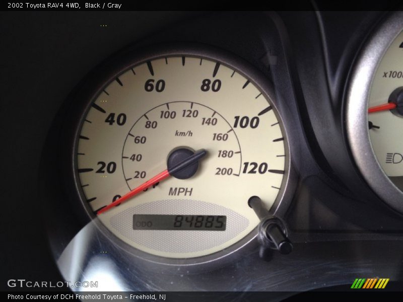 Black / Gray 2002 Toyota RAV4 4WD