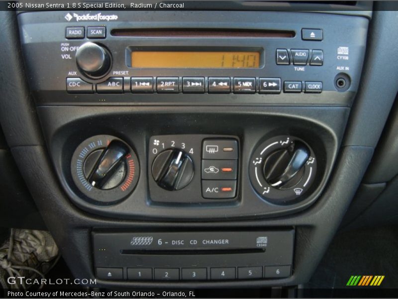 Controls of 2005 Sentra 1.8 S Special Edition