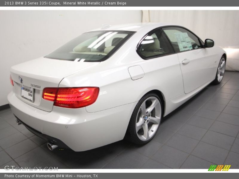 Mineral White Metallic / Cream Beige 2013 BMW 3 Series 335i Coupe