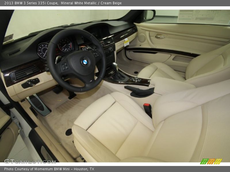 Cream Beige Interior - 2013 3 Series 335i Coupe 