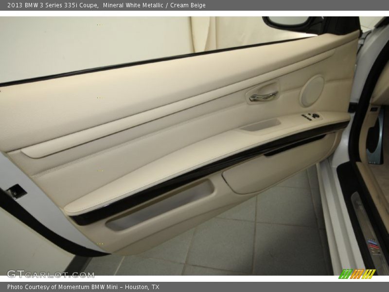 Mineral White Metallic / Cream Beige 2013 BMW 3 Series 335i Coupe