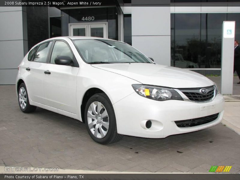 Aspen White / Ivory 2008 Subaru Impreza 2.5i Wagon