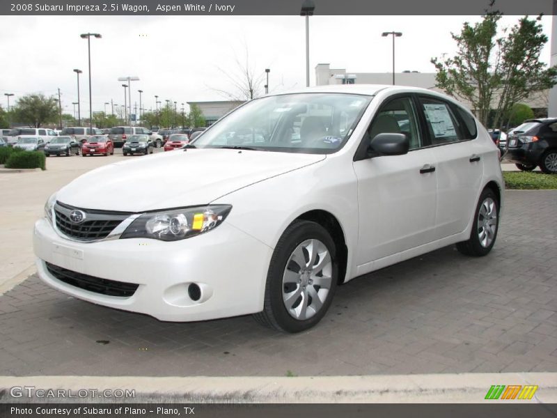 Aspen White / Ivory 2008 Subaru Impreza 2.5i Wagon
