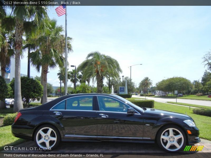 Black / Black 2012 Mercedes-Benz S 550 Sedan