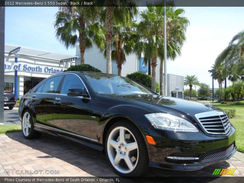Black / Black 2012 Mercedes-Benz S 550 Sedan
