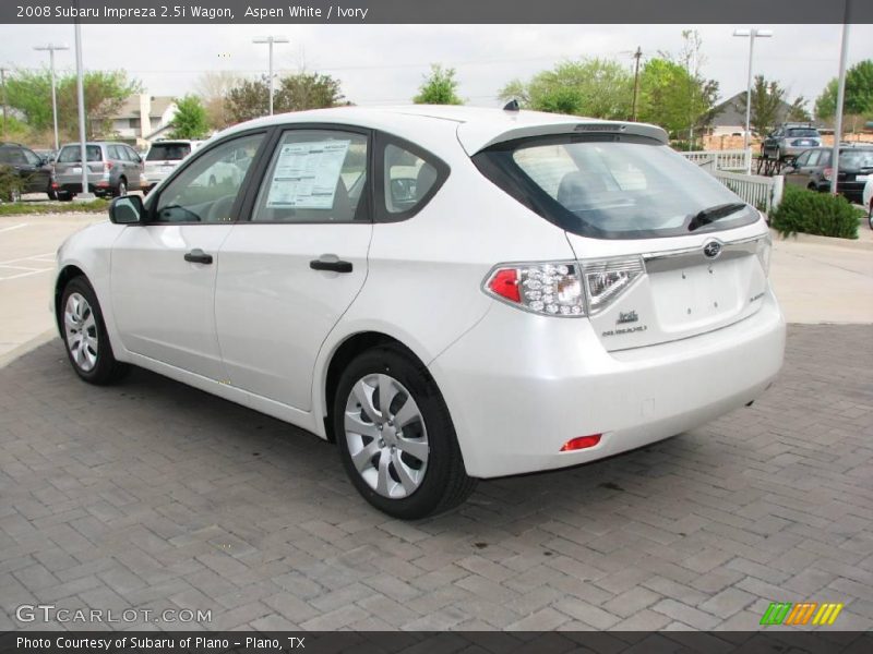 Aspen White / Ivory 2008 Subaru Impreza 2.5i Wagon