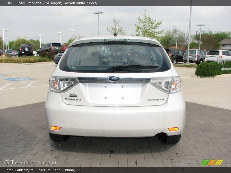 Aspen White / Ivory 2008 Subaru Impreza 2.5i Wagon