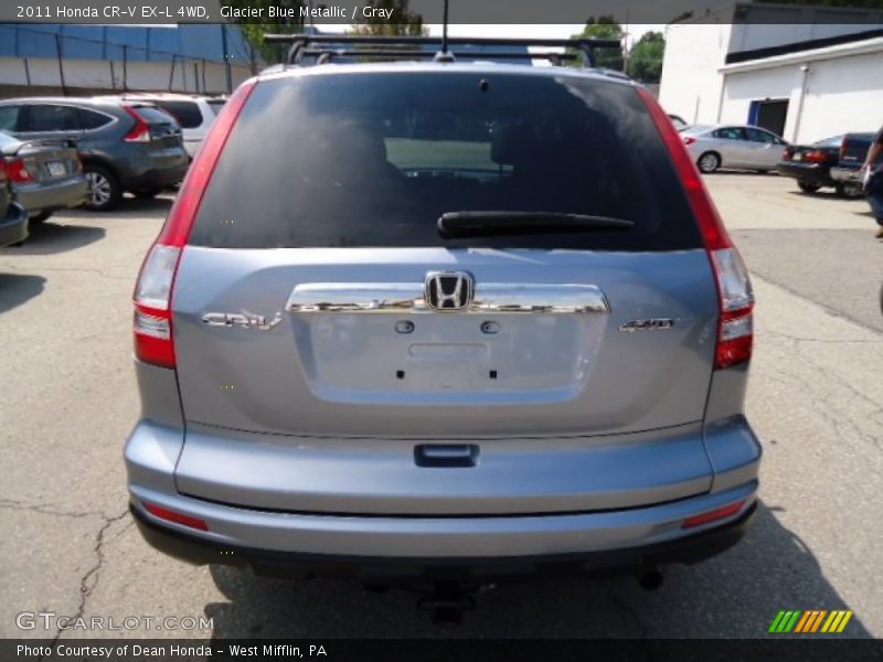 Glacier Blue Metallic / Gray 2011 Honda CR-V EX-L 4WD