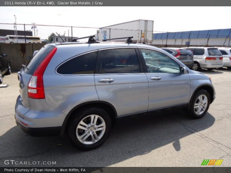 Glacier Blue Metallic / Gray 2011 Honda CR-V EX-L 4WD