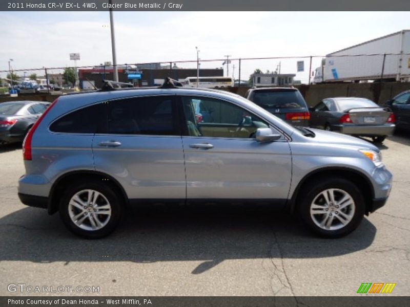 Glacier Blue Metallic / Gray 2011 Honda CR-V EX-L 4WD