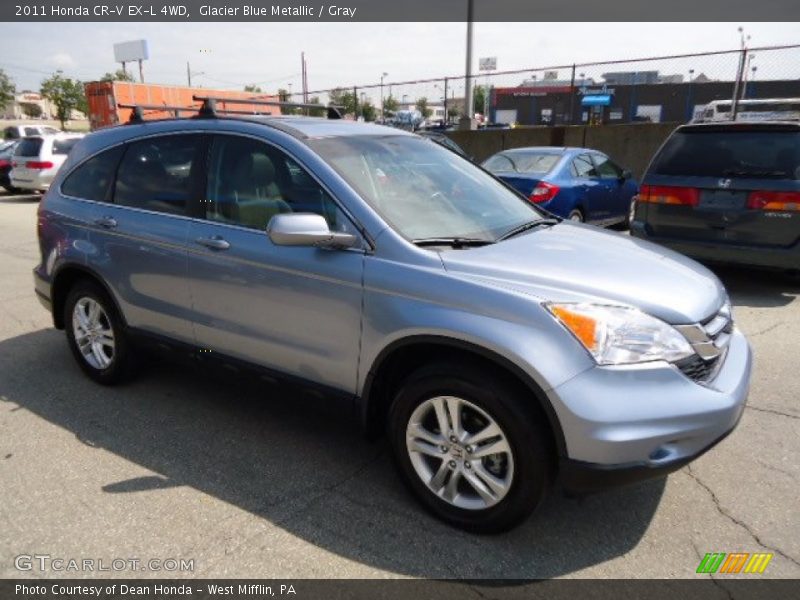 Glacier Blue Metallic / Gray 2011 Honda CR-V EX-L 4WD