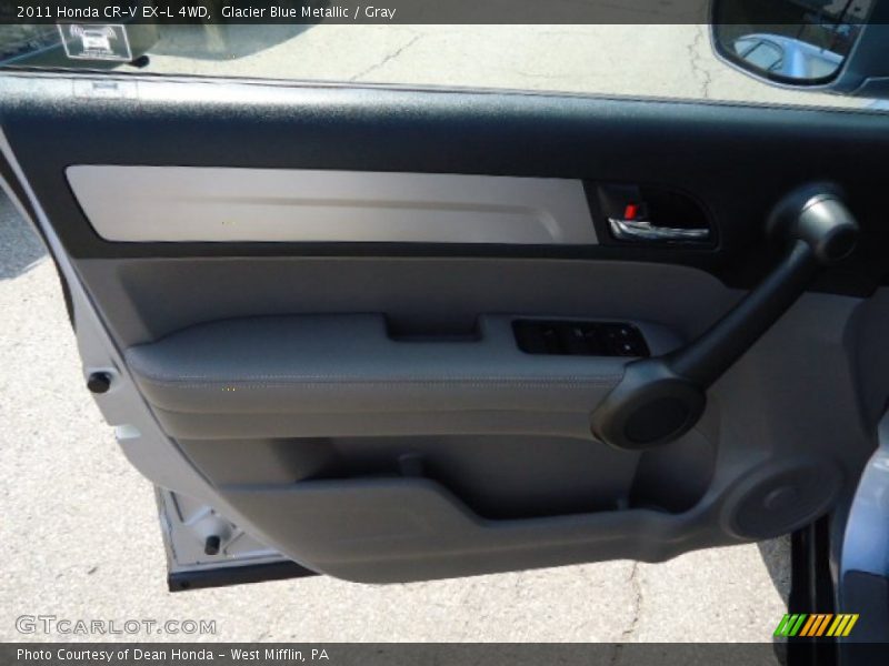 Glacier Blue Metallic / Gray 2011 Honda CR-V EX-L 4WD