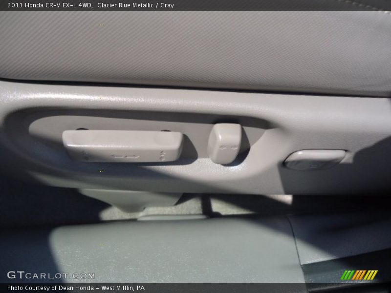 Glacier Blue Metallic / Gray 2011 Honda CR-V EX-L 4WD