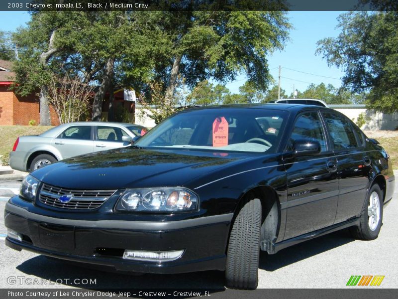 Black / Medium Gray 2003 Chevrolet Impala LS