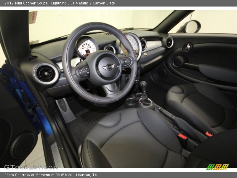 Lightning Blue Metallic / Carbon Black 2012 Mini Cooper Coupe