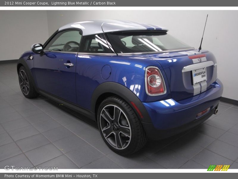 Lightning Blue Metallic / Carbon Black 2012 Mini Cooper Coupe