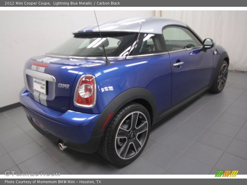 Lightning Blue Metallic / Carbon Black 2012 Mini Cooper Coupe