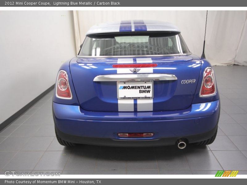 Lightning Blue Metallic / Carbon Black 2012 Mini Cooper Coupe