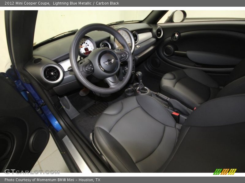 Lightning Blue Metallic / Carbon Black 2012 Mini Cooper Coupe