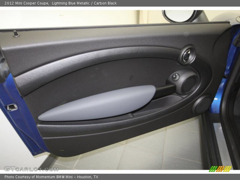Lightning Blue Metallic / Carbon Black 2012 Mini Cooper Coupe