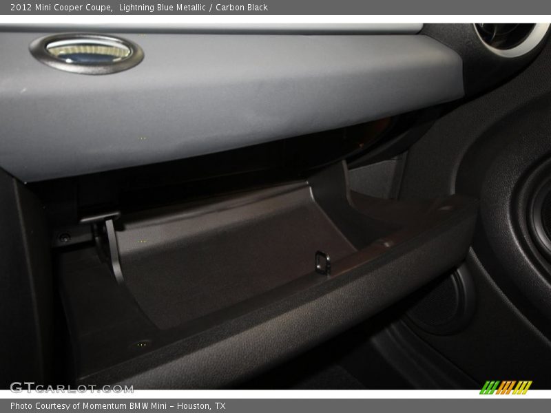 Lightning Blue Metallic / Carbon Black 2012 Mini Cooper Coupe