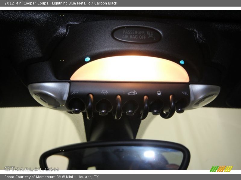 Lightning Blue Metallic / Carbon Black 2012 Mini Cooper Coupe
