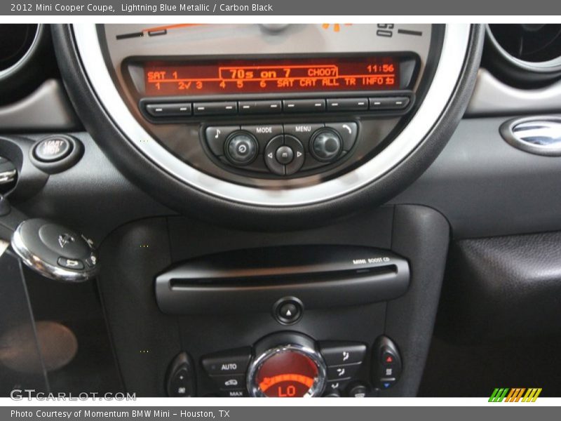 Lightning Blue Metallic / Carbon Black 2012 Mini Cooper Coupe
