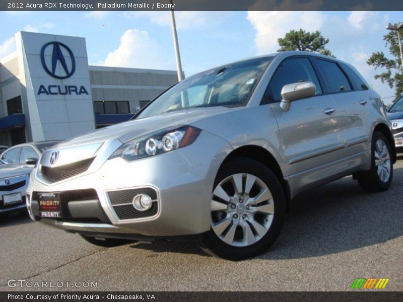 Palladium Metallic / Ebony 2012 Acura RDX Technology