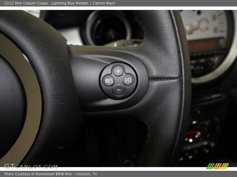 Lightning Blue Metallic / Carbon Black 2012 Mini Cooper Coupe